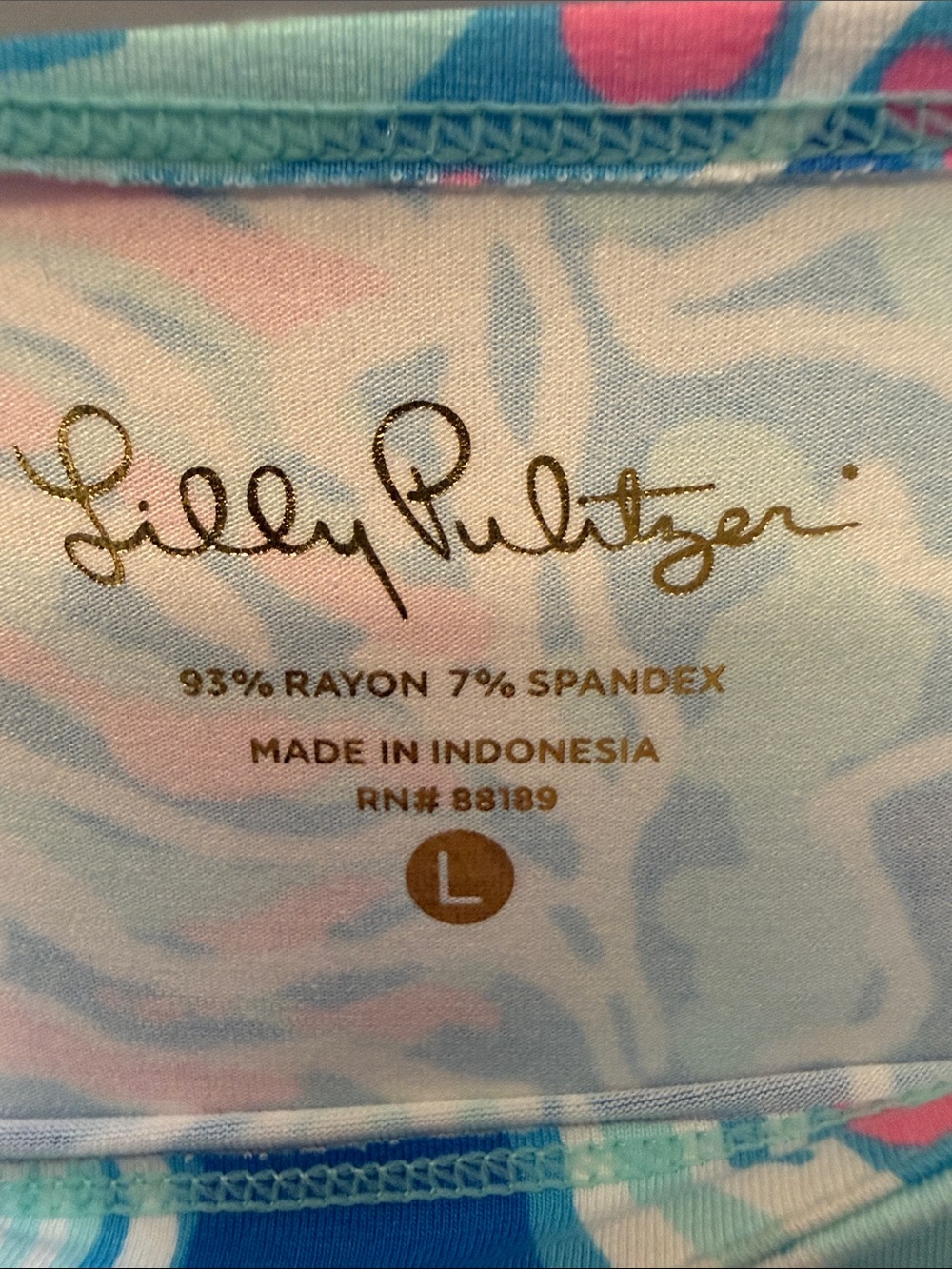 Lilly Pulitzer Women's Sophie Bay Blue Into The Deep Dress Size L - Picture 2 of 8